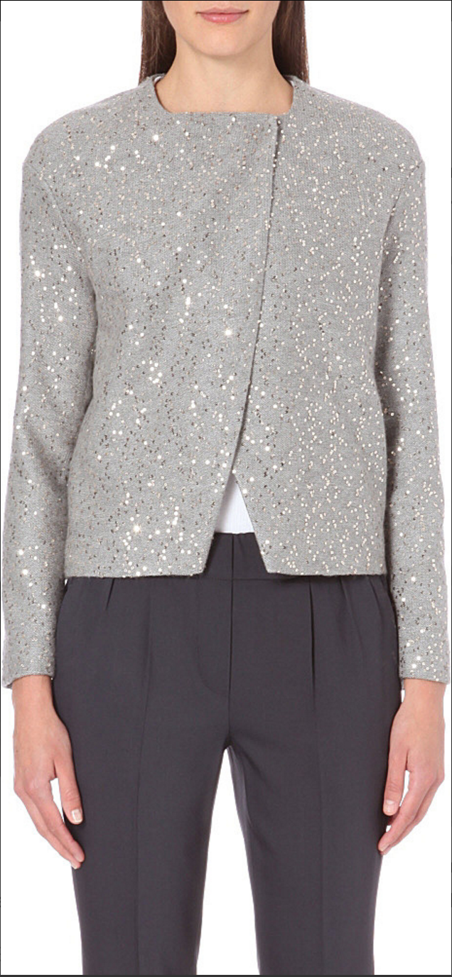 Brunello Cucinelli★素敵！Silk Sparkly Sequin Stripe Jacket Brunello Cucinelli☆素敵！Silk Sparkly Sequin Stripe Jacket